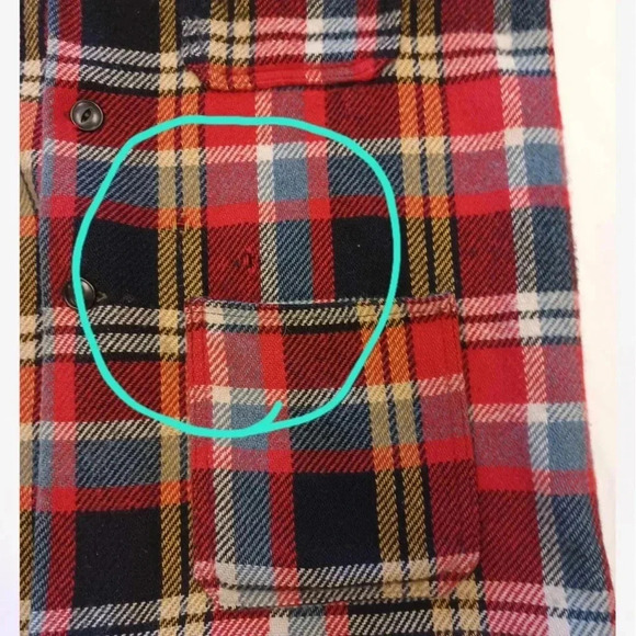 Regent Vintage Plaid Unisex Wool Blend Plaid Coat Shacket Size Medium/Large - Picture 12 of 12